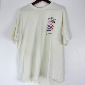 USA 94 World Cup White Haines Heavyweight Tee Shirt